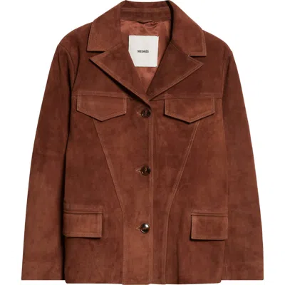 Siedres Siedrés Asean Suede Jacket In Brown