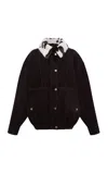 Siedres Bernie Oversized Leather Jacket In Brown