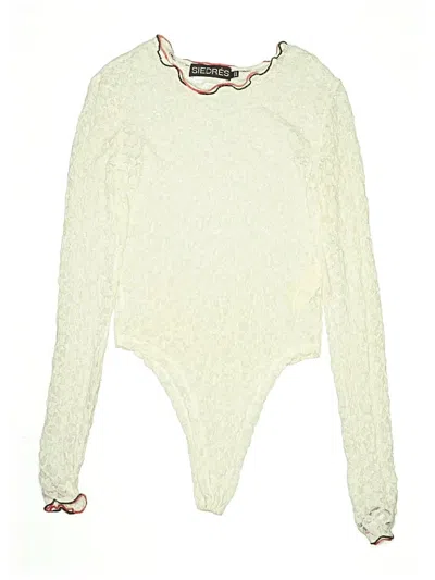 Pre-owned Siedres Bodysuit In White