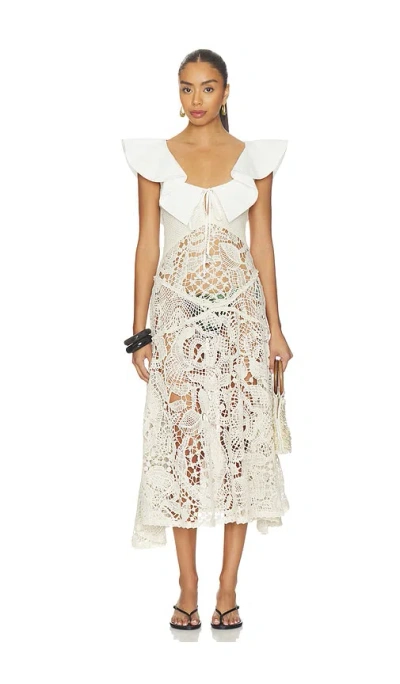 Siedres Caenes Dress In White