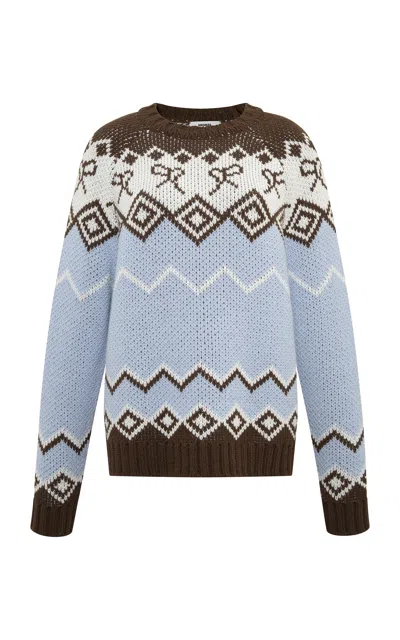 Siedres Celeste Wool Jacquard-knit Sweater In Multi