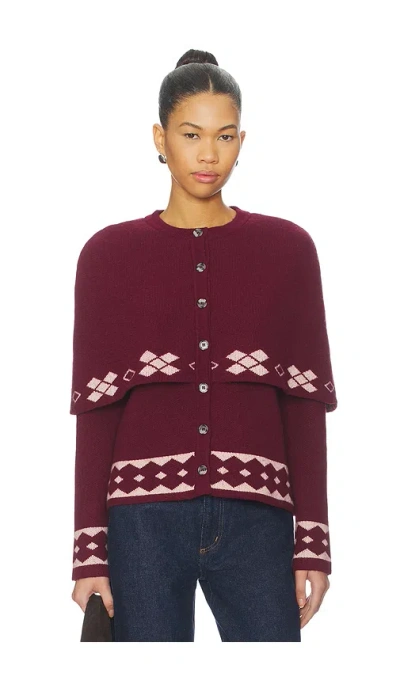 Siedres Cleo Top In Burgundy