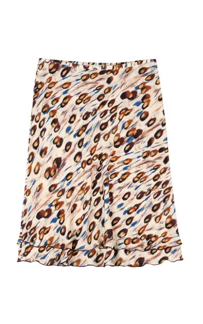 Siedres Siedrés Colette Printed Skirt In Animal Print