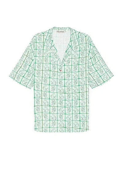 Siedres Colton Resort Collar Short Sleeve Shirt In Green