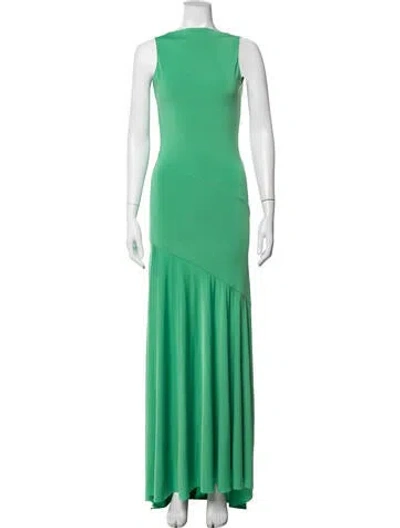 Pre-owned Siedres Crew Neck Long Dress W/ Tags In Green