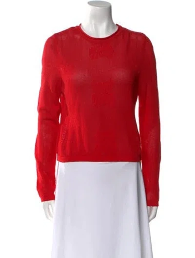 Pre-owned Siedres Crew Neck Long Sleeve Sweatshirt In Red