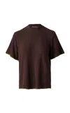 Siedres Demures Knit T-shirt In Brown