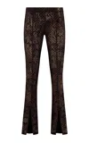 Siedres Dory Animal Printed Velvet Pants
