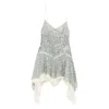 Siedres Womens Mint Miley Sequins Woven Midi Dress In Green