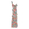 Siedres Floral-print Ruffled Dress In Multi