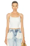 Siedres Duby Tank Top In White