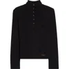 Siedres Siedrés Elora Mock Neck Henley In Black