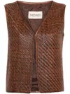 SIEDRES ENTY LEATHER GILET