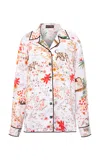 Siedres Eras Printed Crepe Shirt In Multi