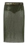 Siedres Estelle Sheer Sequined Pencil Skirt