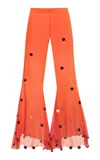 Siedres Siedrés Exclusive La Isla Embellished Jersey Pants In Orange