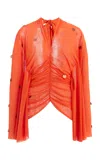 Siedres Siedrés Exclusive La Isla Embellished Jersey Top In Orange