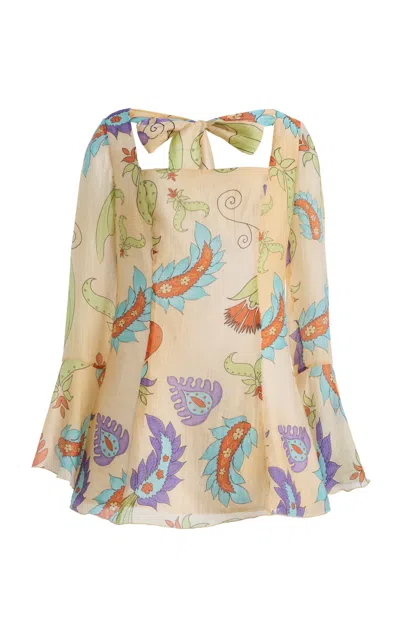 Siedres Siedrés Exclusive La Isla La Isla Mini Dress In Neutral