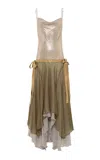 Siedres Faisy Sequined Drop-waist Midi Dress In Multi