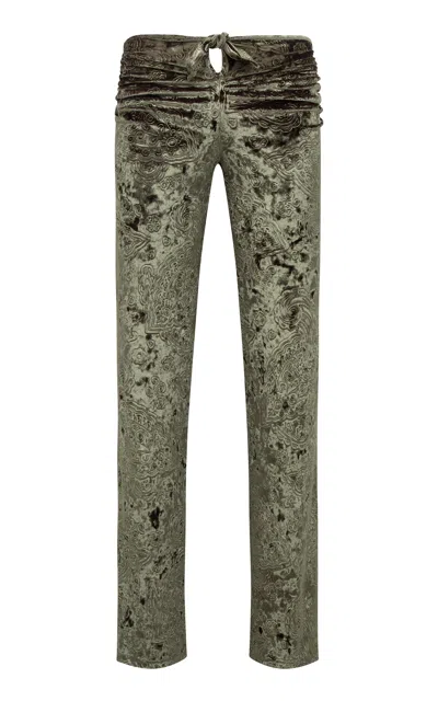 Siedres Fern Devore Velvet Pants