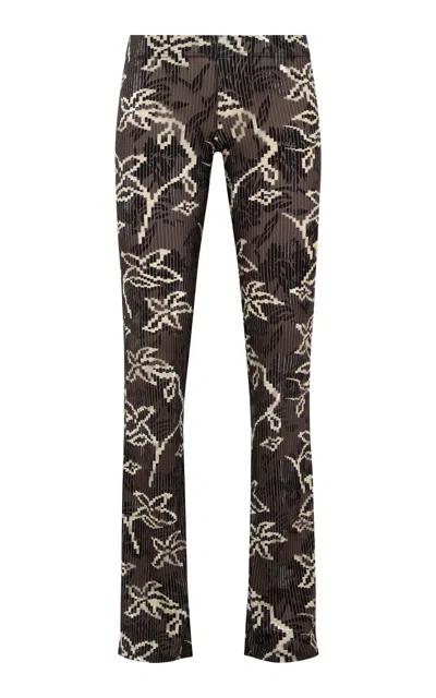 Siedres Flo Floral Velvet Pants