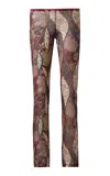 Siedres Flo Low-rise Mesh Jersey Flare Pants In Multi