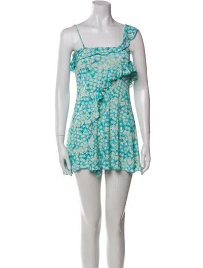 Pre-owned Siedres Floral Print Mini Dress In Multi