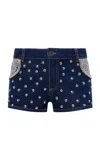 Siedres Flow Studded Denim Shorts