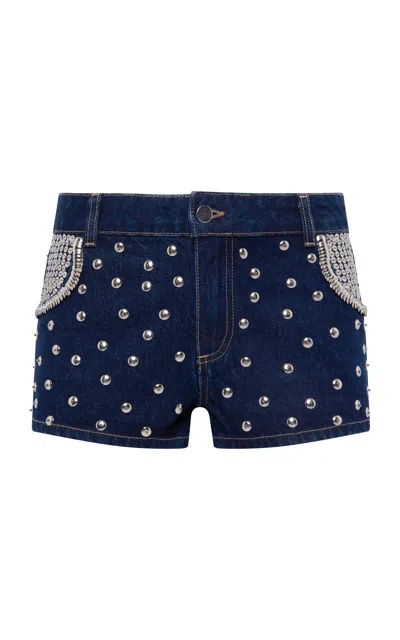 Siedres Flow Studded Denim Shorts