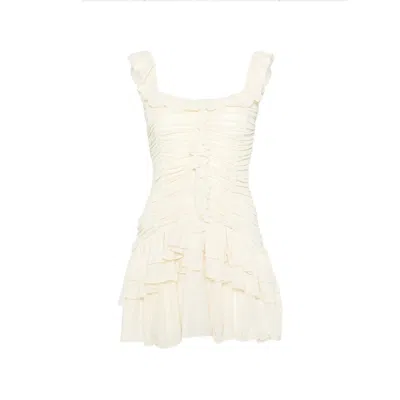 Siedres Gemma Ruffled Mini Dress In Black