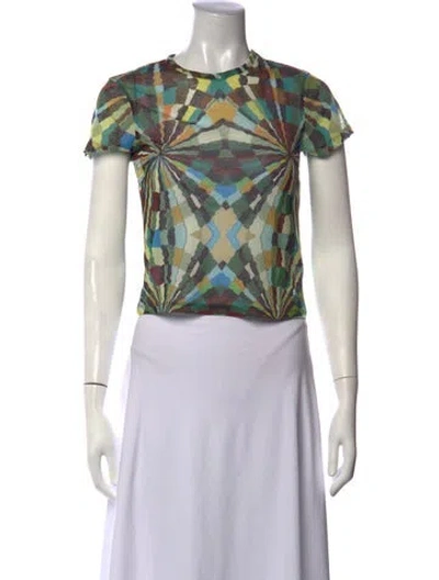 Pre-owned Siedres Graphic Print Crew Neck T-shirt In Multicolor