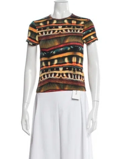 Pre-owned Siedres Graphic Print Crew Neck T-shirt In White