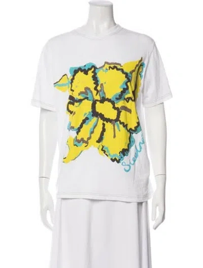 Pre-owned Siedres Graphic Print Crew Neck T-shirt In White
