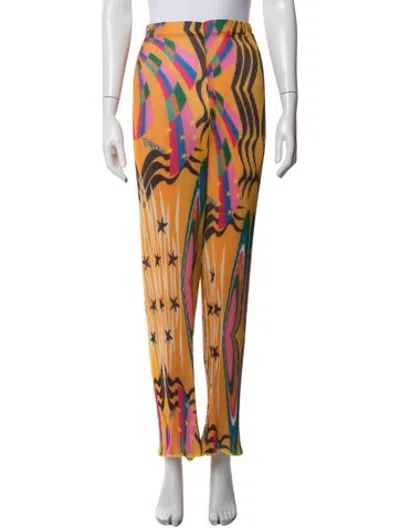 Pre-owned Siedres Graphic Print Straight Leg Pants In Multicolor