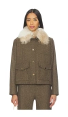 Siedres Harper Jacket In Brown