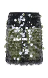 Siedres Helene Sequined Midi Skirt In Black