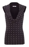 Siedres Hunni Cape-detailed Top In Brown