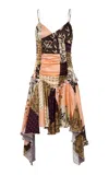 Siedres Jaz Ruffled Satin Mini Dress