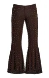 Siedres Siedrés Jeslynn Embellished Flared Pants In Brown