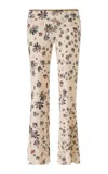 Siedres Jeslynn Low-rise Jersey Flare Pants In Multi