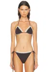 Siedres Juniper Bikini Top In Black