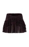 Siedres Kaia Ruffled Mini Skirt