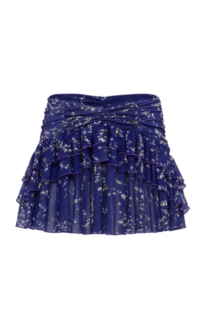 Siedres Kaia Ruffled Mini Skirt