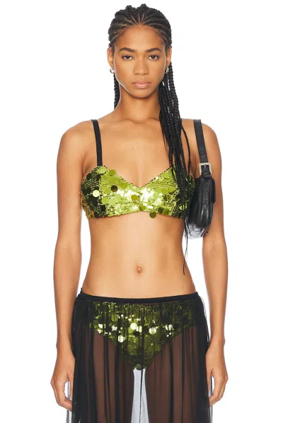Siedres Lemy Bralette Top In Green