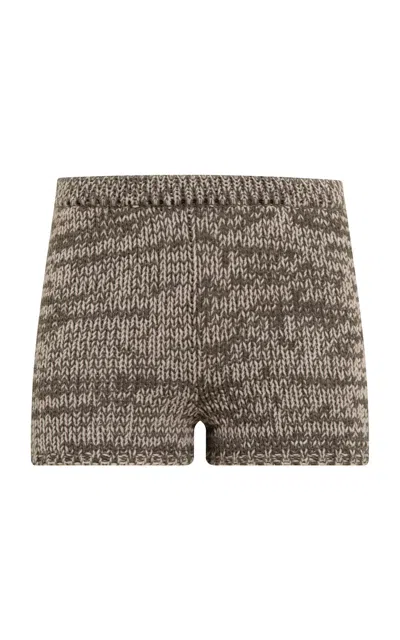 Siedres Lila Wool-blend Mini Shorts In Multi