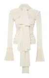 Siedres Luna Layered Tie Sheer Top