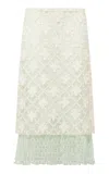 Siedres Lunies Flower-embellished Midi Skirt In Multi