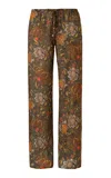 Siedres Manoce Georgette Wide-leg Pants In Multi