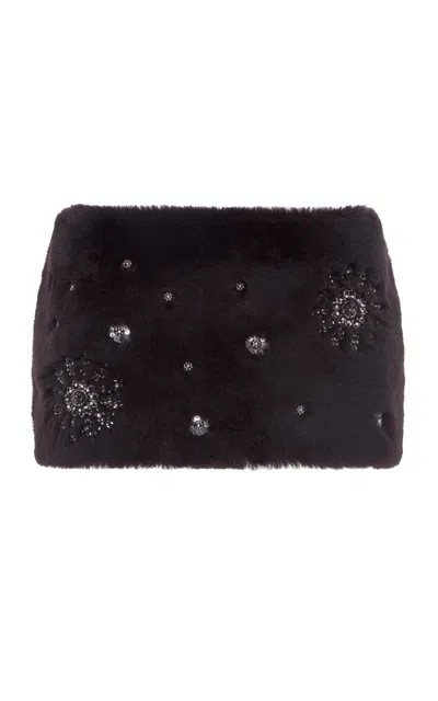 Siedres Marla Leather Mini Skirt