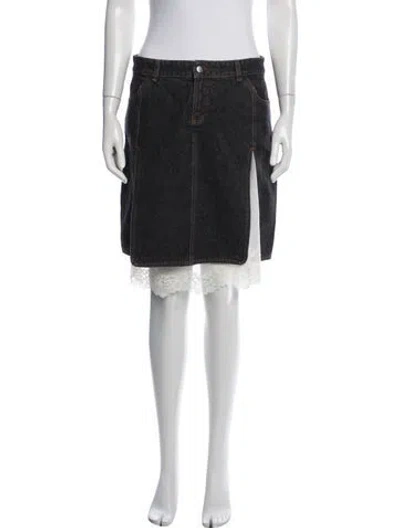 Pre-owned Siedres Midi Length Skirt In Black